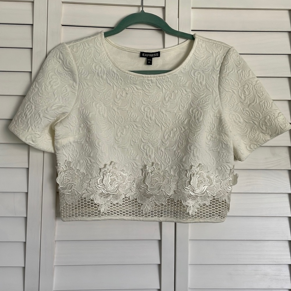 Express floral crop top